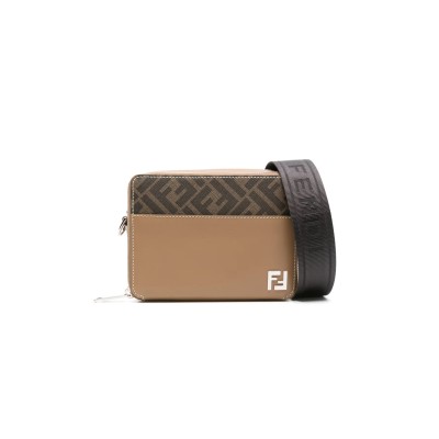FENDI FF ORGANIZER CAMERA CASE BEIGE 7M0357AFF2F1HRM (17.5*14*6.5cm)   FENDI FF ORGANIZER CAMERA CASE BEIGE 7M0357AFF2F1HRM (17.5*14*6.5cm)